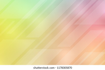 Light Green, Red vector background with straight lines. Blurred decorative design in simple style with lines. Pattern for ads, posters, banners.