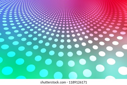 Light Green, Red vector background with bubbles. Abstract illustration with colored bubbles in nature style. Beautiful design for your business advert.