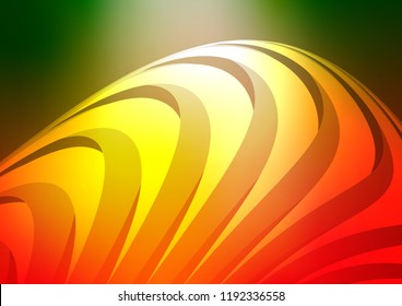 Light Green, Red vector background with straight lines. Lines on blurred abstract background with gradient. Best design for your ad, poster, banner.