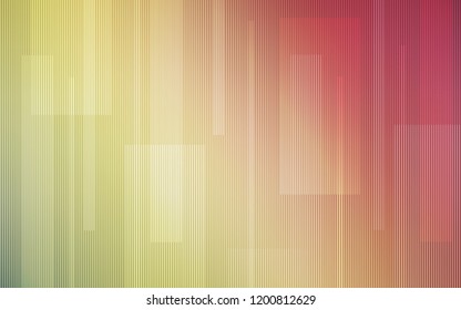 Light Green, Red vector background with straight lines. Blurred decorative design in simple style with lines. Pattern for ads, posters, banners.