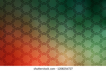Light Green, Red vector background with straight lines. Blurred decorative design in simple style with lines. Smart design for your business advert.