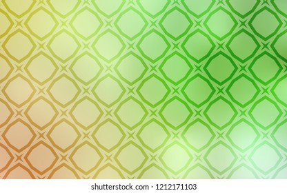 Light Green, Red vector background with colored stars. Blurred decorative design in simple style with stars. Best design for your ad, poster, banner.