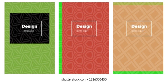 Light Green, Red vector background for books. Abstract booklet on colored background with gradient. Completely new template books.