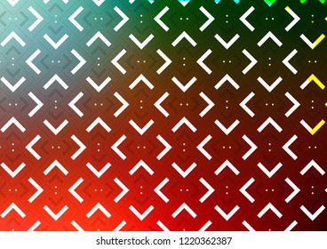 Light Green, Red vector background with straight lines. Lines on blurred abstract background with gradient. The pattern can be used as ads, poster, banner for commercial.