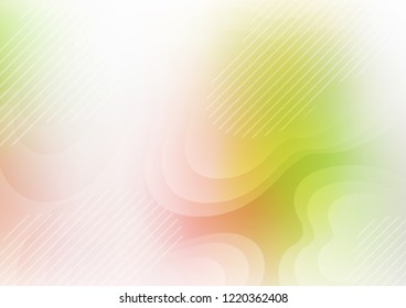 Light Green, Red vector background with straight lines. Decorative shining illustration with lines on abstract template. The pattern can be used as ads, poster, banner for commercial.