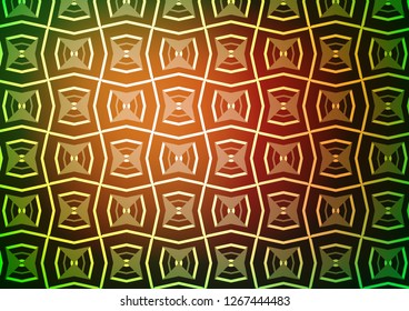 Light Green, Red vector background with straight lines. Shining colored illustration with narrow lines. Backdrop for TV commercials.