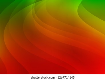 Light Green, Red vector background with straight lines. Decorative shining illustration with lines on abstract template. The pattern can be used for busines ad, booklets, leaflets