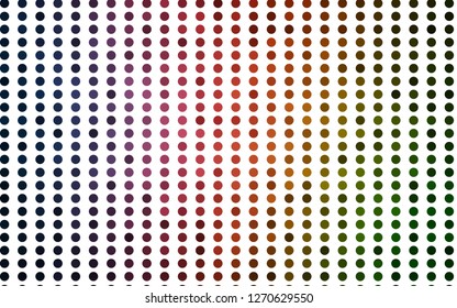 Light Green, Red vector background with bubbles. Illustration with set of shining colorful abstract circles. Pattern for beautiful websites.