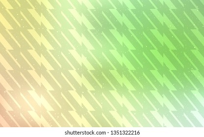 Light Green, Red vector background with straight lines. Lines on blurred abstract background with gradient. Pattern for ads, posters, banners.