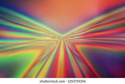 Light Green, Red vector background with lines. Modern gradient abstract illustration with bandy lines. The best colorful design for your business.