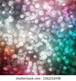 Light Green, Red vector background with circles. Abstract decorative design in gradient style with bubbles. Design for posters, banners.