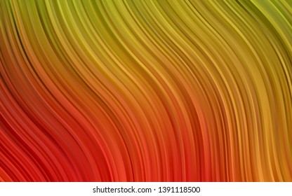 Light Green, Red vector background with bent ribbons. An elegant bright illustration with gradient. Marble design for your web site.