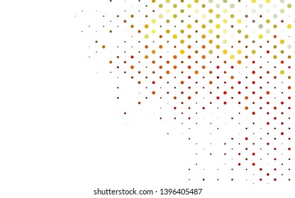 Light Green, Red vector background with bubbles. Blurred decorative design in abstract style with bubbles. Template for your brand book.