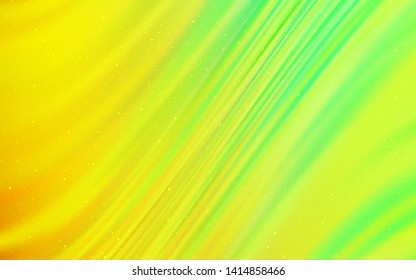 Light Green, Red vector background with astronomical stars. Shining colored illustration with bright astronomical stars. Pattern for astrology websites.