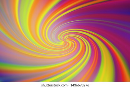 Light Green, Red vector background with curved lines. Colorful abstract illustration with gradient lines. Abstract design for your web site.