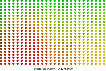 Light Green, Red vector background with bubbles. Blurred decorative design in abstract style with bubbles. Pattern for beautiful websites.
