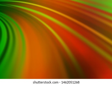 Light Green, Red vector background with bubble shapes. Geometric illustration in marble style with gradient.  Marble design for your web site.
