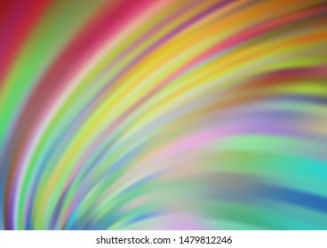 Light Green, Red vector background with liquid shapes. A completely new color illustration in marble style. A completely new marble design for your business.