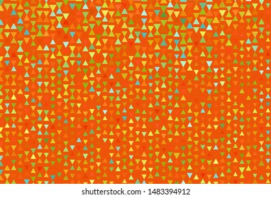 Light Green, Red vector background with polygonal style. Beautiful illustration with triangles in nature style. Template for wallpapers.