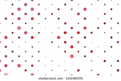 Light Green, Red vector background with bubbles. Glitter abstract illustration with blurred drops of rain. Design for business adverts.