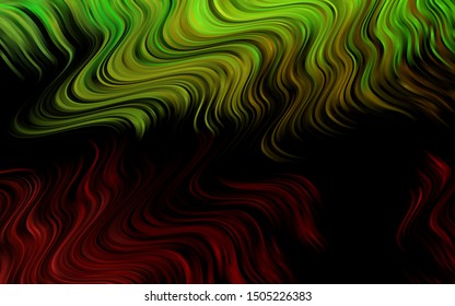 Light Green, Red vector background with lamp shapes. A sample with blurred bubble shapes. Marble style for your business design.