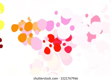 Light Green, Red vector background with bubbles. Modern abstract illustration with colorful water drops. Pattern for textures of wallpapers.