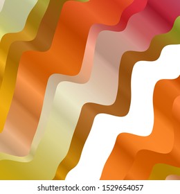 Light Green, Red vector background with bows. Illustration in halftone style with gradient curves. Pattern for commercials, ads.