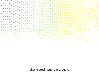 Light Green, Red vector background with wry lines. Glitter abstract illustration with wry lines. New composition for your brand book.