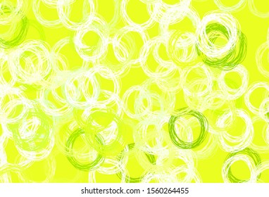 Light Green, Red vector background with spots. Illustration with set of shining colorful abstract circles. Design for poster, banner of websites.