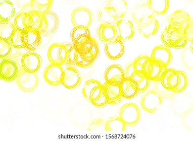 Light Green, Red vector background with spots. Modern abstract illustration with colorful water drops. Design for poster, banner of websites.