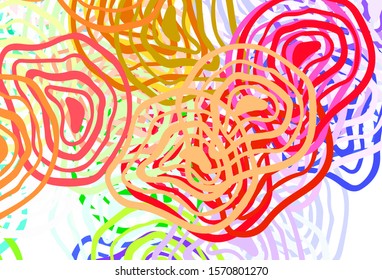 Light Green, Red vector background with abstract shapes. Decorative design in abstract style with random forms. Elegant design for wallpapers.