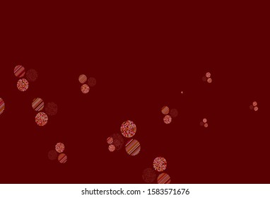 Light Green, Red vector background with spots. Abstract illustration with colored bubbles in nature style. Design for poster, banner of websites.