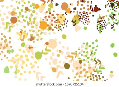 Light Green, Red vector background with abstract shapes. Simple colorful illustration with abstract gradient shapes. Background for a cell phone.