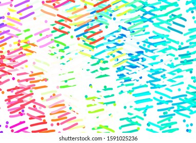 Light Green, Red vector background with stright stripes. Blurred decorative design in simple style with lines. Smart design for your business advert.