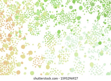 Light Green, Red vector background with abstract shapes. Simple colorful illustration with abstract gradient shapes. Best smart design for your business.