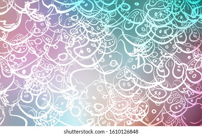 Light Green, Red vector background with tasty food. Decorative shining illustration with food on abstract template. Design for ad, poster, banner of cafes or restaurants.