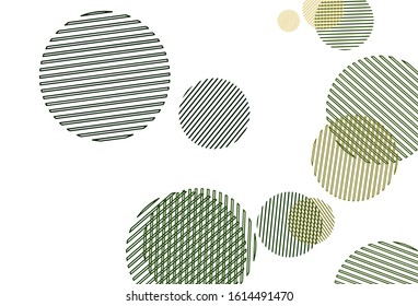 Light Green, Red vector background with spots. Blurred bubbles on abstract background with colorful gradient. Design for your business advert.