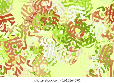 Light Green, Red vector background with abstract shapes. Simple colorful illustration with abstract gradient shapes. Best smart design for your business.