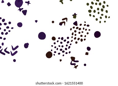 Light Green, Red vector background with abstract shapes. Modern abstract illustration with colorful random forms. Elegant design for wallpapers.