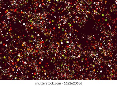 Light Green, Red vector background with abstract shapes. Decorative design in abstract style with random forms. Background for a cell phone.