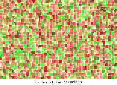 Light Green, Red vector background with rectangles. Glitter abstract illustration with rectangular shapes. Smart design for your business advert.