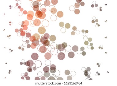 Light Green, Red vector background with bubbles. Illustration with set of shining colorful abstract circles. Design for your business advert.