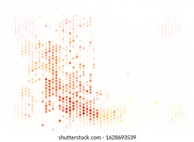 Light Green, Red vector background with bubbles. Modern abstract illustration with colorful water drops. Design for your business advert.