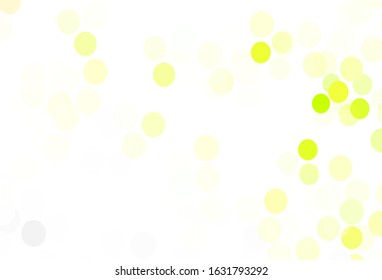 Light Green, Red vector background with spots. Blurred decorative design in abstract style with bubbles. Design for poster, banner of websites.