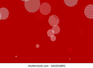 Light Green, Red vector background with spots. Blurred bubbles on abstract background with colorful gradient. Pattern for futuristic ad, booklets.