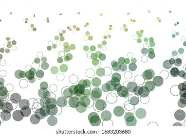 Light Green, Red vector background with bubbles. Modern abstract illustration with colorful water drops. Pattern for textures of wallpapers.