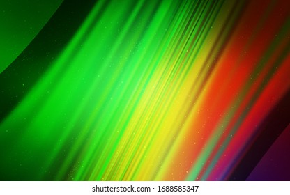 Light Green, Red vector background with astronomical stars. Modern abstract illustration with Big Dipper stars. Pattern for futuristic ad, booklets.