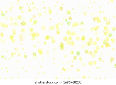 Color verde claro, fondo vectorial rojo con puntos, líneas. Hermosa ilustración colorida con círculos, líneas. Patrón de anuncios, folletos.