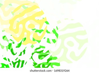Light Green, Red vector background with abstract shapes. Modern abstract illustration with colorful random forms. Elegant design for wallpapers.