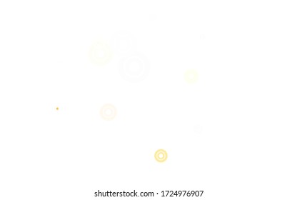 Light Green, Red vector background with spots. Abstract illustration with colored bubbles in nature style. Pattern for beautiful websites.